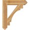 Ekena Millwork Merced Arts & Crafts Rough Sawn Bracket, Western Red Cedar, 6"W x 32"D x 38"H BKT06X32X38MRC03RWR - alternate 2
